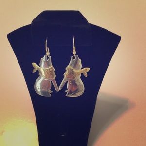 Southwestern earrings by local artisan